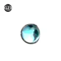 G23 Titan Opal Piercing Aufsatz Dermal Anchor Lippenstecker Ersatzteil Schmuck SKU - 0.9*4 mm / Wellenrand Mondstein (Nur Kopf)