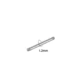 Stainless steel body piercing barbell replacement shaft 1.2mm thick for professional use. - Straight Bar / 10mm / Silver 1.2mm Gauge