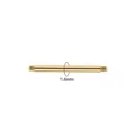 Stainless steel piercing barbell replacement bar, 1.6mm thickness, gold body jewelry shaft. - Straight Bar / 1.6mm x 14mm / Gold