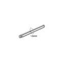 Stainless steel barbell replacement bar for body piercing jewelry 1.6mm thick size - Straight Bar / 10mm / Silver 1.6mm Gauge