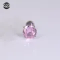 G23 Titan rosa Zirkonia Labret Stecker Piercing Schmuck 6mm Körperpiercing Zubehör. - Stab 1.2x6mm Zirkonia 6mm / Rosa