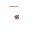 Titanium rosa Opal Labret Stecker Body Piercing Schmuck für Ohr Knorpel Helix Piercing. - Edelstahl 1.2x6 mm / Rosa Opal-Katzenpfote