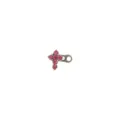 Pink Rhinestone Cross Dermal Anchor Top Titanium Steel Body Piercing Jewelry Part - Pink Zirconia Cross (OM1329)