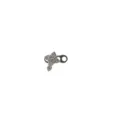 Titanium steel dermal piercing top, four-leaf clover micro dermal anchor jewelry variant. - White Zirconia Clover (OM1329)