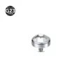 G23 Titanium Piercing Top Clear Crystal Body Jewelry Lip Labret Screw Accessory 1pc - Transparent (Rhinestone) / 3mm (Thread M0.9)