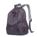 Stylish nylon casual backpack for women, lightweight travel daypack with multiple pockets. - Lilac Large