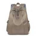 Khaki nylon casual backpack lightweight daily travel school bag for women daily outdoor use - Khaki Small