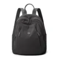 Dark grey nylon women backpack casual oxford cloth daily travel school bag multi pocket rucksack - Feather Gray