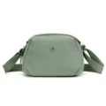 Sage green nylon crossbody shoulder bag for women, casual minimalist shell purse daily. - Mint Green