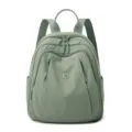Casual nylon backpack for women stylish daily travel school bag sage green multi-pocket - Mint Green