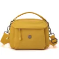 Yellow multi-layer nylon crossbody bag casual shoulder handbag for women everyday daily use - Lemon Yellow