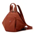 Large capacity women dumpling backpack, casual multi-functional commuter sports daily bag. - Orange Red