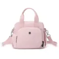 Sac bandouliere rose en nylon decontracte avec poignee superieure et sangle legere sac SKU - Rose