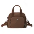 Sac a main decontracte en nylon marron pour femme, sac a bandouliere leger et pratique. - Marron