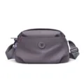 Women nylon crossbody bag casual multi-layer shoulder bag daily commuter handbag purple - Light Purple