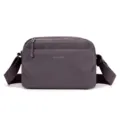Casual purple nylon crossbody bag with zipper pockets, versatile daily shoulder bag for women. - Lilac Purple