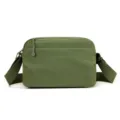 Green casual nylon crossbody shoulder bag for women, lightweight stylish daily handbag - Matcha Green