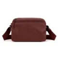 Borsa a tracolla casual da donna leggera in tessuto ideale per viaggi e shopping quotidiano. - Porpora di Corbezzolo