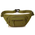 Aotian nylon fanny pack casual women chest bag 2025 summer new crossbody waist bag - Brownish Yellow