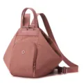 Multi-functional pink casual backpack, stylish dumpling daypack with spacious capacity and straps. - Candy Pink