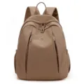 Casual waterproof nylon backpack for women, stylish large capacity travel school bag. - Rose Pink