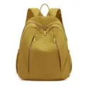 Women stylish casual waterproof nylon backpack, large capacity daily school travel bag. - Honey Yellow