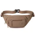 Stylish khaki nylon fanny pack for women, casual adjustable waist bag and chest bag. - Rose Pink