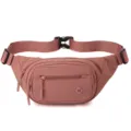 Pink Multi-Pocket Waist Bag Casual Chest Crossbody Bag for Women Fashion Trendy Fanny Pack - Candy Pink