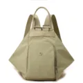 Large capacity women nylon backpack casual commuting dumpling bag multi-functional daily use. - Mocha