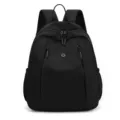 Aotian women waterproof nylon backpack minimalist large capacity casual school bag black - Black