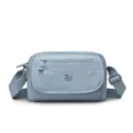 Lightweight nylon multi-layer crossbody bag for women casual stylish everyday shoulder bag - Blue
