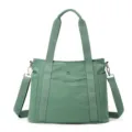 Green Oxford cloth tote bag, stylish large capacity shoulder and crossbody daily commuter bag. - Green Apple