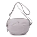 Casual solid color mini crossbody bag for women, lightweight nylon daily shoulder bag. - Lilac Purple