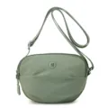 Casual solid color mini crossbody bag for women, light green fabric shoulder bag for daily use. - Mint Green