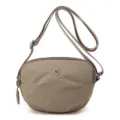 Casual solid color nylon crossbody bag for women, versatile mini shoulder bag with zipper. - Rose Pink