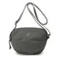 Grey casual crossbody bag, minimalist nylon shoulder phone bag for women daily use. - Rock Gray