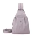 Womens sling backpack casual crossbody chest bag multi-functional daily travel purple bag - Lilac Purple