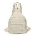 Trendy multi-use casual backpack and lightweight chest bag for women, stylish and convenient. - Off White