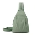 Women multi-functional stylish sling bag casual chest backpack light green for daily travel - Mint Green
