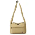 Borsa a tracolla in nylon elegante per donna, grande borsa messenger casual cachi. - Taglia L / Kaki