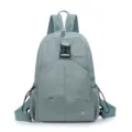 Lightweight Sage Green Oxford Cloth Casual Backpack for Daily Travel and School Bag - Blue