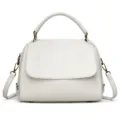 Sac a main femme en cuir PU blanc sac porte epaule elegante sac bandouliere mode casual - Blanc