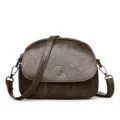 Borsa a tracolla vintage marrone da donna, elegante borsa a mano mini con design alla moda. - Marrone