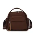 Sac bandoulière décontracté marron sac à épaule léger sac fourre-tout polyvalent quotidien - Café