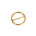 Gold titanium steel nipple ring 14G circular piercing body jewelry with bar closure - Gold Polished / Bar 1.2x12mm / Gold