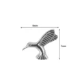 Titan Kolibri Piercing Schmuck 9x7mm Knorpelstecker Ohr Piercing Zubehör für Damen und Herren - Adler (M2481) / 1.0x6mm M0.9 / Silber
