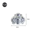 Nahaufnahme des F136 Titan Bienen Piercing-Aufsatzes mit feinem metallischen Glanz. - Biene (M2481) / 1.0x6mm M0.9 / Silber