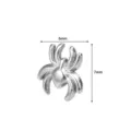 F136 Titan Spinne Knorpel Ohrstecker Body Piercing Schmuck Mode Accessoire Artikel Größe 6x7mm - Spinne (M2481) / 1.0x6mm M0.9 / Silber