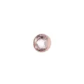 Titanium dermal anchor top round clear gem rose gold body piercing jewelry replacement part - 1.2*3mm (M1.2 Thread/Fits 1.6mm Base) / Rose Gold and White