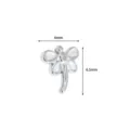 Titan Libelle Labret Stecker 6x6.5mm Knorpel Piercing Schmuck Ersatz Oberteil silber - Libelle (M2481) / 1.0x6mm M0.9 / Silber